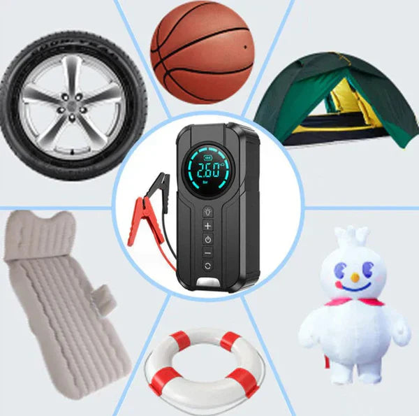 ModCasa Home™Jump Starter With Air Pump ™ جهاز تشغيل البطارية مع منفاخ هواء